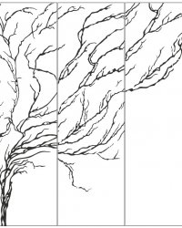 Пескоструйный рисунок Дерево 352
